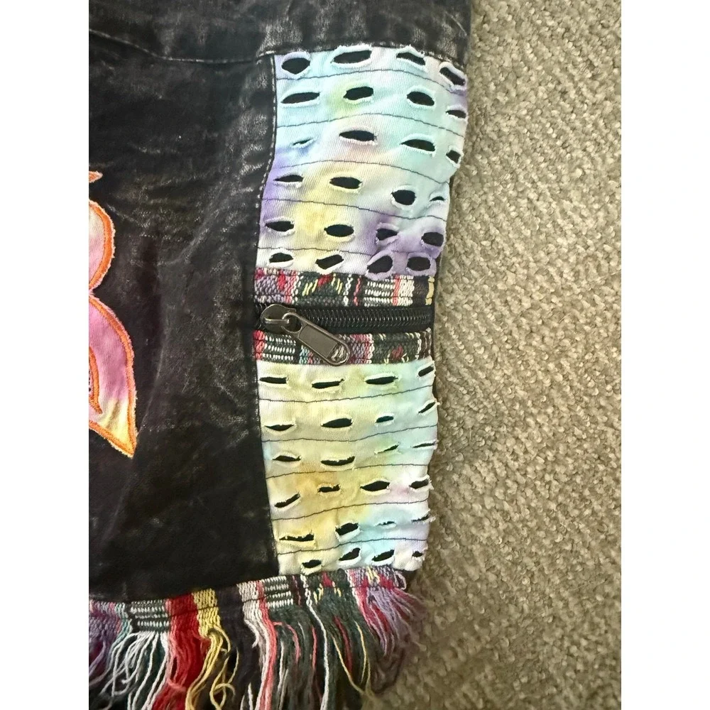 Owl hippie tie dye crossbody purse